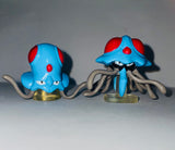 Tomy / Nintendo Pokemon / 1990's / TENTACOOL and TENTACRUEL Figures / CGTSJ / Pre-Owned / No Package / See Pictures