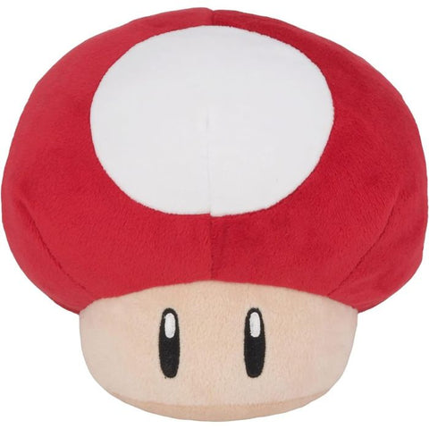 Super Mario: Mushroom - Red - 6" Plush (Sanei) NEW