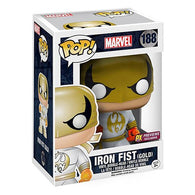 POP! Marvel #188: Iron Fist (Gold) (PX Previews Exclusive) (Funko POP! Bobblehead) Figure and Box w/ Protector