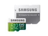 EVO Select Micro SD Memory Card with Adapter [512GB microSDXC UHS-I U3] MB-ME512HA [Up to: Read Speed 100MB/s / Write Speed 90MB/s] (Samsung) Pre-Owned