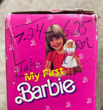1984 / Mattel / MY FIRST BARBIE / #1875 / New in Damaged Box / SEE Pictures