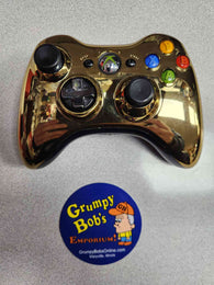 Official Microsoft Wireless Controller - Chrome Series Limited Edition - Gold (Xbox 360) Pre-Owned