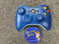 Official Microsoft Wireless Controller - Blue/Teal (Xbox 360) Pre-Owned