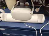 System - 128GB Edition - White (Oculus Quest 2) Pre-Owned: Headset w/ Replacement Strap, Left and Right Hand Controllers, and Anker Charging Dock w/ Charger