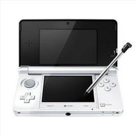 BROKEN: System ONLY - Ice White (Black & White) (Nintendo 3DS XL) Pre-Owned (As Is/Broken/For Parts)