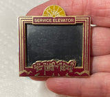 Disney Parks / Authentic / Push Back Slider Pin / 2015 / The Twilight Zone Tower of Terror 'Service Elevator' / Donald Duck - Mickey - Minnie / Pre-Owned / AS IS / See Listing Info and Pictures