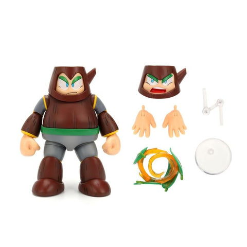 Mega Man Wood Man Deluxe 1/12 Scale Figure - 4" (Jada Toys) NEW