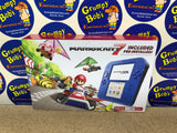 System - Electric Blue 2 (Blue & Black) (Nintendo 2DS) Pre-Owned w/ Stylus, Charger, Quick Start Insert, AR Cards, Cardboard Insert, and Mario Kart 7 Edition Box (Matching Serial Number) (As Pictured)