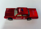 1968 Mattel, Inc. / USA / Hot Wheels Redline / Fire Dept. FIRE CHIEF CRUISER / Marked: U.S. & Foreign Pat. Pending / Pre-Owned - No Package / See Pictures