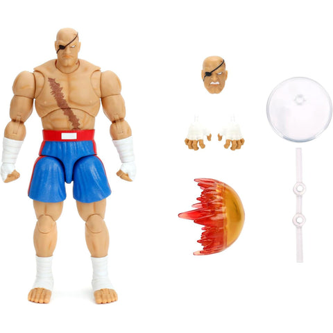 Ultra Street Fighter II Sagat 1/12 Scale Figure - 7.6" (Jada Toys) NEW