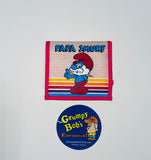 RARE / 1983 / Wallace Berrie & Co., Inc. / PAPA SMURF / Nylon Wallet with Velcro Closure / New w/o Package - Appears to have Never been Used / SEE PHOTOS