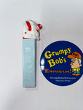 Vintage / PEZ Dispenser / BOZO the CLOWN with Die Cut-Out on Side / No Feet / Patent No. 2.620.061 (1952-1968) / Austria / Pre-Owned / Some Wear/Paint Loss / SEE PHOTOS