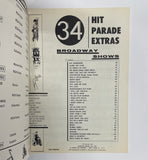 34 Hit Parade Extras / Broadway Shows / Song Folio / Songbook / 1963 FIRST PRINTING / Edwin H. Morris & Company