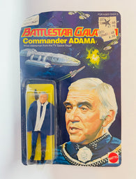 Battlestar Galactica Commander Adama / Action Figure / 1978 Mattel / Universal City Studios / New  on Unpunched Card