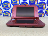 System - New Red (New Nintendo 3DS) Pre-Owned w/ Stylus, Manual, AR Cards, Cardboard Insert, and Box (Matching Serial Number) (As Pictured)