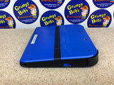 System - Electric Blue 2 (Blue & Black) (Nintendo 2DS) Pre-Owned w/ Stylus, Charger, Quick Start Insert, AR Cards, Cardboard Insert, and Mario Kart 7 Edition Box (Matching Serial Number) (As Pictured)