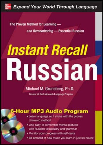 Instant Recall: Russian [Michael Gruneberg] (6-Hour MP3 Audio Program) Pre-Owned: MP3 Disc, Bonus CD Rom, Manual, and Case