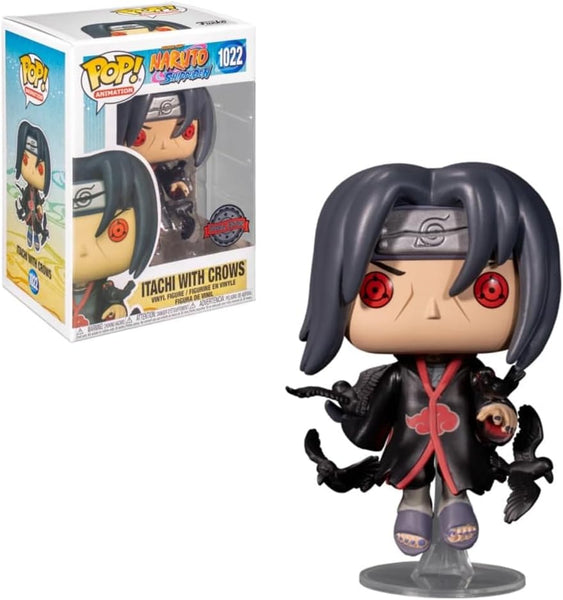 POP! Animation #1022: Shonen Jump Naruto Shippuden Itachi with Crows (Special Edition) (Funko POP!) Figure and Box w/ Protector