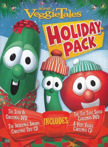 Veggie Tales Holiday Pack: The Star of Christmas / The Toy That Saved Christmas / A Very Veggie Christmas / The Incredible Signing Christmas Tree (DVD) Pre-Owned