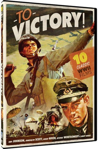 To Victory! - 10 Classic WWII Movies: Go For Broke / Gung Ho! / Convoy / Commandos / Immortal Battalion / They Raid By Night / Spitfire / The Steel Claw / Hell In Normandy / Escape From Sobibor (DVD) Pre-Owned