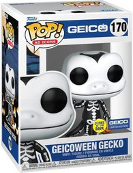 POP! Ad Icons #170: Geico - Geicoween Gecko (Glows in the Dark) (Limited Edition) (Funko POP!) Figure and Box w/ Protector