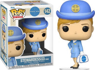 POP! Ad Icons #142: Pan Am - Stewardess with White Bag (Funko POP!) Figure and Box w/ Protector