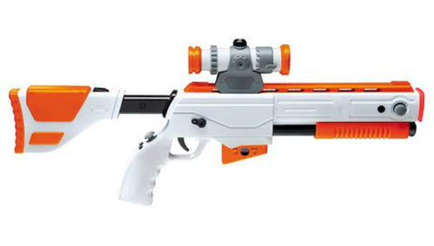 Cabela’s Top Shot Elite Gun: White & Orange (Playstation 3) Pre-Owned / BROKE (NO Scope/Receiver/Dongle/Sensor) BROKE