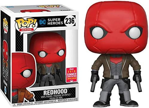 DC Super Heroes #236: Red Hood (2018 Summer Convention Limited Edition) (Funko POP!) Figure and Box w/ Protector
