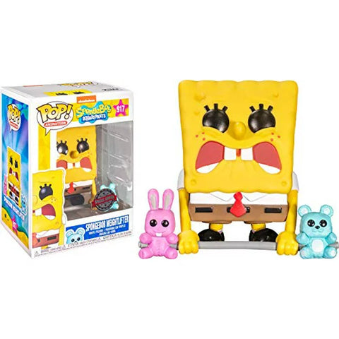 POP! Animation #917: Spongebob Squarepants - Spongebob Weightlifter (Special Edition) (Funko POP!) Figure and Box w/ Protector