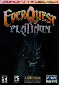 EverQuest Platinum (PC Game) Pre-Owned: Discs (Factory Sealed), Manual, Map, and Box