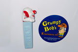 Vintage / PEZ Dispenser / BOZO the CLOWN with Die Cut-Out on Side / No Feet / Patent No. 2.620.061 (1952-1968) / Austria / Pre-Owned / Some Wear/Paint Loss / SEE PHOTOS