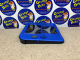 System - Electric Blue 2 (Blue & Black) (Nintendo 2DS) Pre-Owned w/ Stylus, Charger, Quick Start Insert, AR Cards, Cardboard Insert, and Mario Kart 7 Edition Box (Matching Serial Number) (As Pictured)