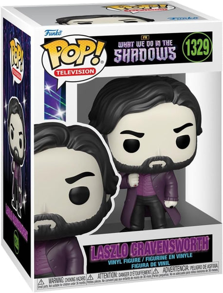 POP! Television #1329: What We Do In The Shadows - Laszlo Gravensworth (Funko POP!) Figure and Box w/ Protector