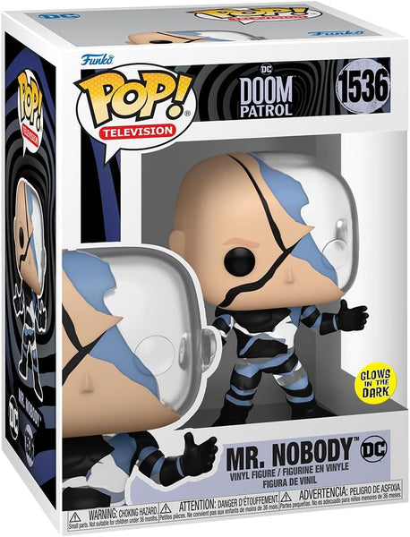 POP! Television #1536: DC Doom Patrol - Mr Nobody [Glows in the Dark] (Funko POP!) Figure and Box w/ Protector