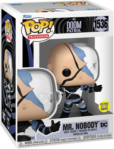 POP! Television #1536: DC Doom Patrol - Mr Nobody [Glows in the Dark] (Funko POP!) Figure and Box w/ Protector