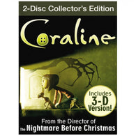 Coraline (2D & 3D Versions) (2-Disc Collector's Edition) (DVD) Pre-Owned