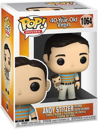 POP! Movies #1064: The 40 Year Old Virgin - Andy Stitzer Holding Oscar Goldman (Funko POP!) Figure and Box w/ Protector