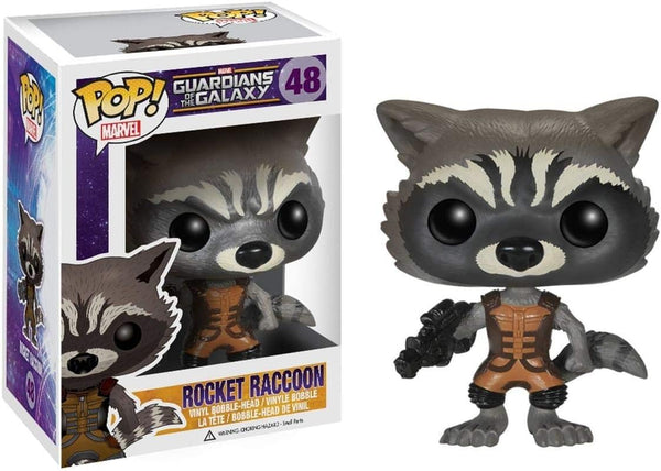 POP! Marvel #48: Guardians of The Galaxy - Rocket Raccoon (Funko POP!) Figure and Box w/ Protector