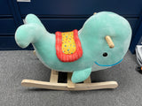 B. Toys Wooden Whale Rocker Echo Ride On (Toys and Collectibles) (Pre-owned / Item as PICTURED) In store pick-up only