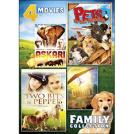 4-Movie Family Collection: Askari / Pets To The Rescue / Two Bits & Pepper / Quest Beyond Time (DVD) Pre-Owned