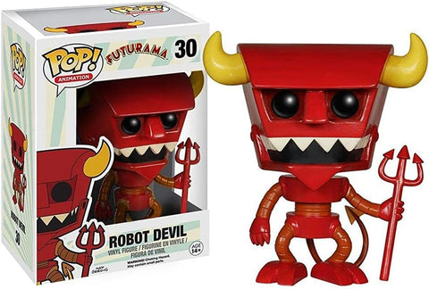 POP! Animation #30: Futurama - Robot Devil (Funko POP!) Figure and Box w/ Protector