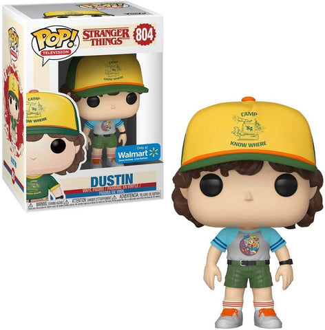 POP! Television #804: Stranger Things - Dustin (Wal-Mart Exclusive) (Funko POP!) Figure and Box w/ Protector