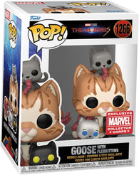 POP! Marvel Studios #1266: The Marvels - Goose with Flerkittens (Collector Corps Exclusive) (Funko POP!) Figure and Box w/ Protector