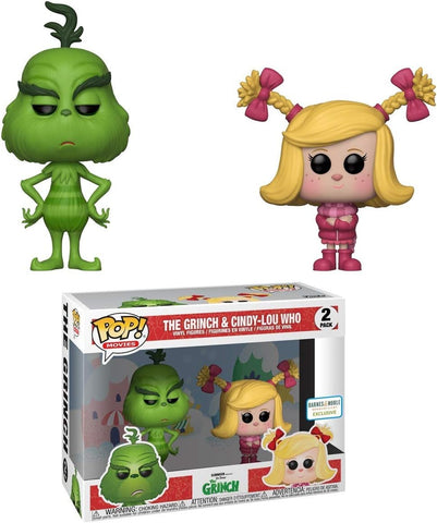 POP! Television 2 Pack: Dr. Seuss' The Grinch - The Grinch & Cindy-Lou Who (Barnes & noble Booksellers Exclusive) (Funko POP!) Figure and Box (Box Damage)