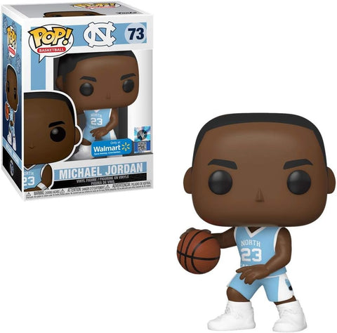 POP! Basketball #73: University of North Carolina - Michael Jordan (Wal-Mart Exclusive) (Funko POP!) Figure and Box w/ Protector