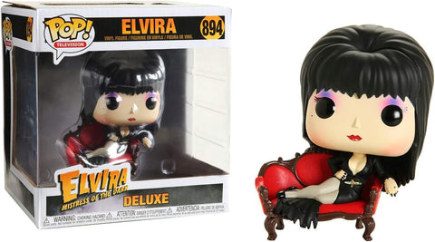 POP! Deluxe / Television #894: Elvira Mistress of The Dark - Elvira (Hot Topic Exclusive) (Funko POP!) Figure and Box