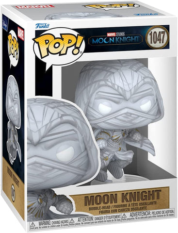 POP! Marvel Studios #1047: Moon Knight (Funko POP! Bobble-Head) Figure and Box w/ Protector