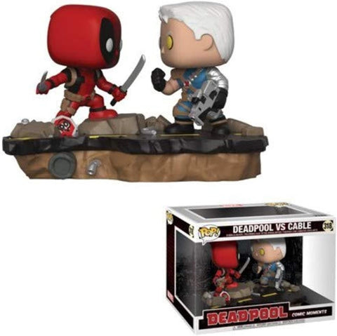 POP! Marvel #318: Comic Moments - Deadpool vs Cable (Funko POP!) Figure and Box