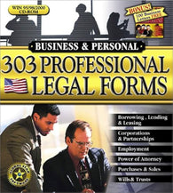 303 Professional Legal Forms (2000 / Vintage Collectible) (PC Game) Pre-Owned