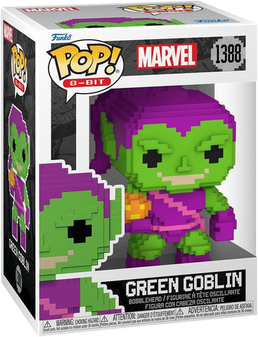POP! 8-Bit #1388: Marvel - Green Goblin [Target Exclusive] (Funko POP!) Figure and Box w/ Protector